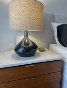 Elegant bedside lamp in the Keilor Project Gallery