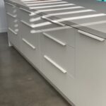 Modern kitchen island in the Peterborough Project gallery