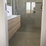 Modern bathroom in Peterborough Project gallery with walk-in shower