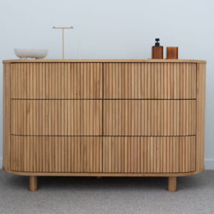 Natural wood chest of drawers in interior design gallery